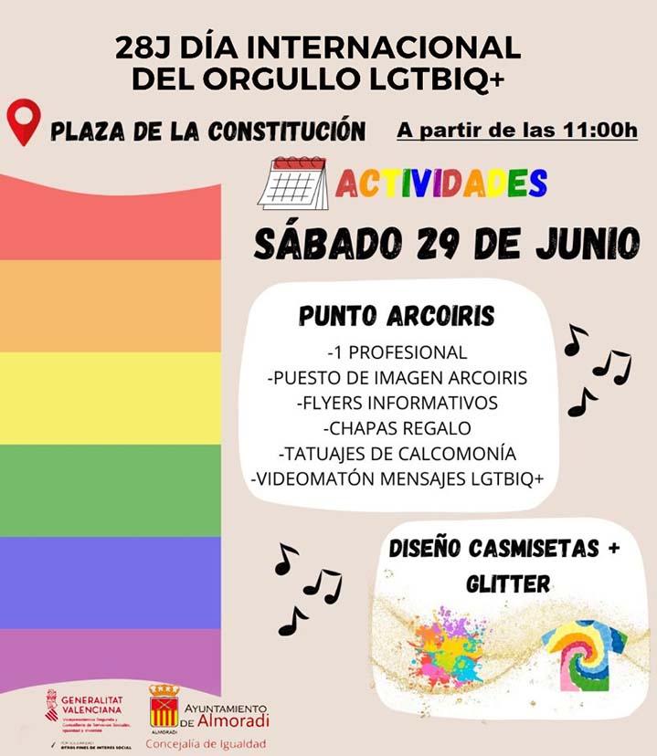 Almoradí celebra el Día Internacional del Orgullo LGBIQ+