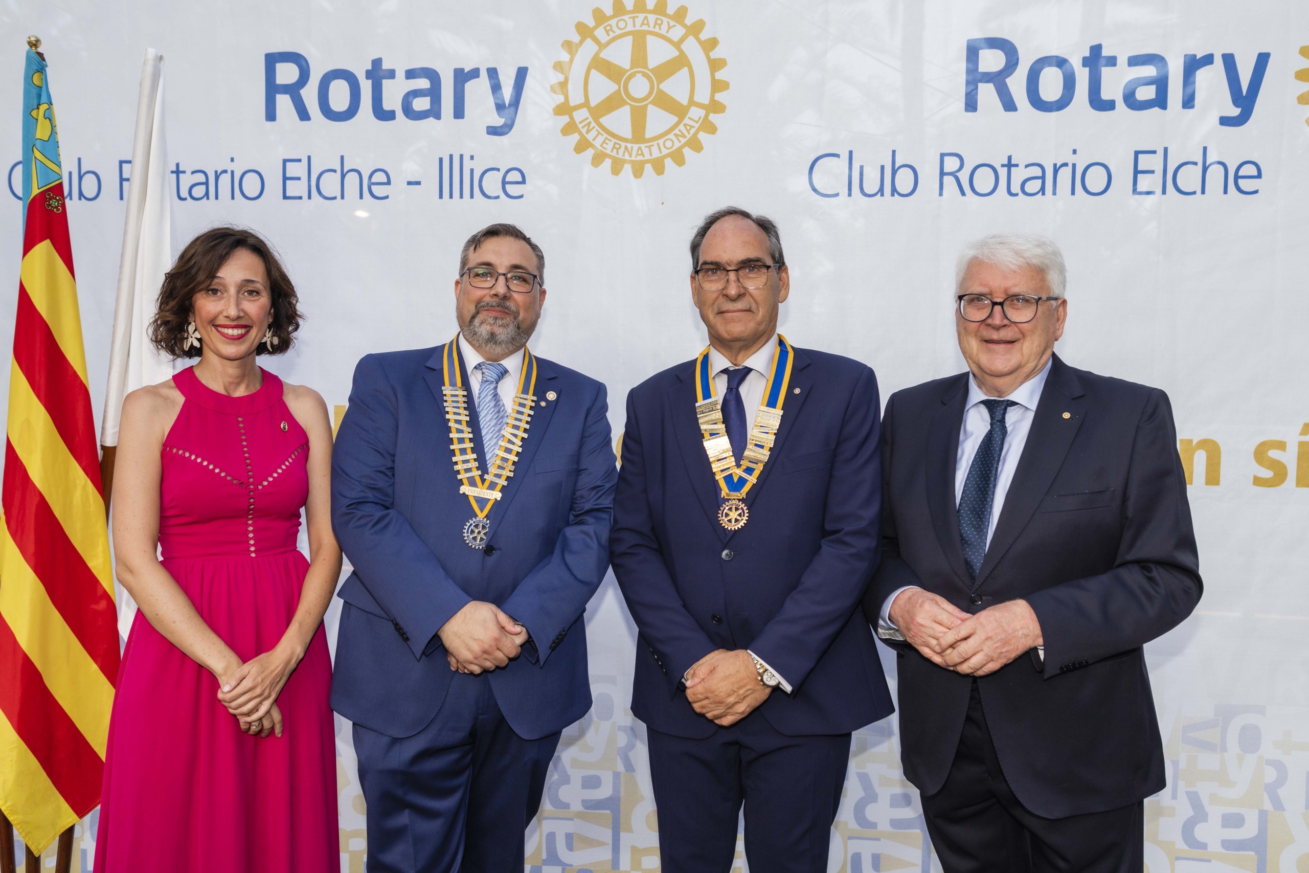 cambio de presidencias en los clubes rotarios de Elche