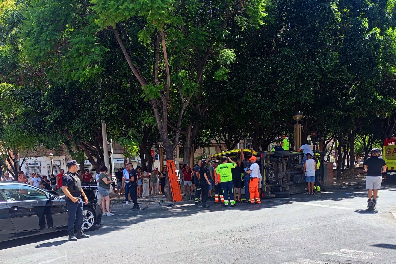 Accidente de ambulancia en Elche