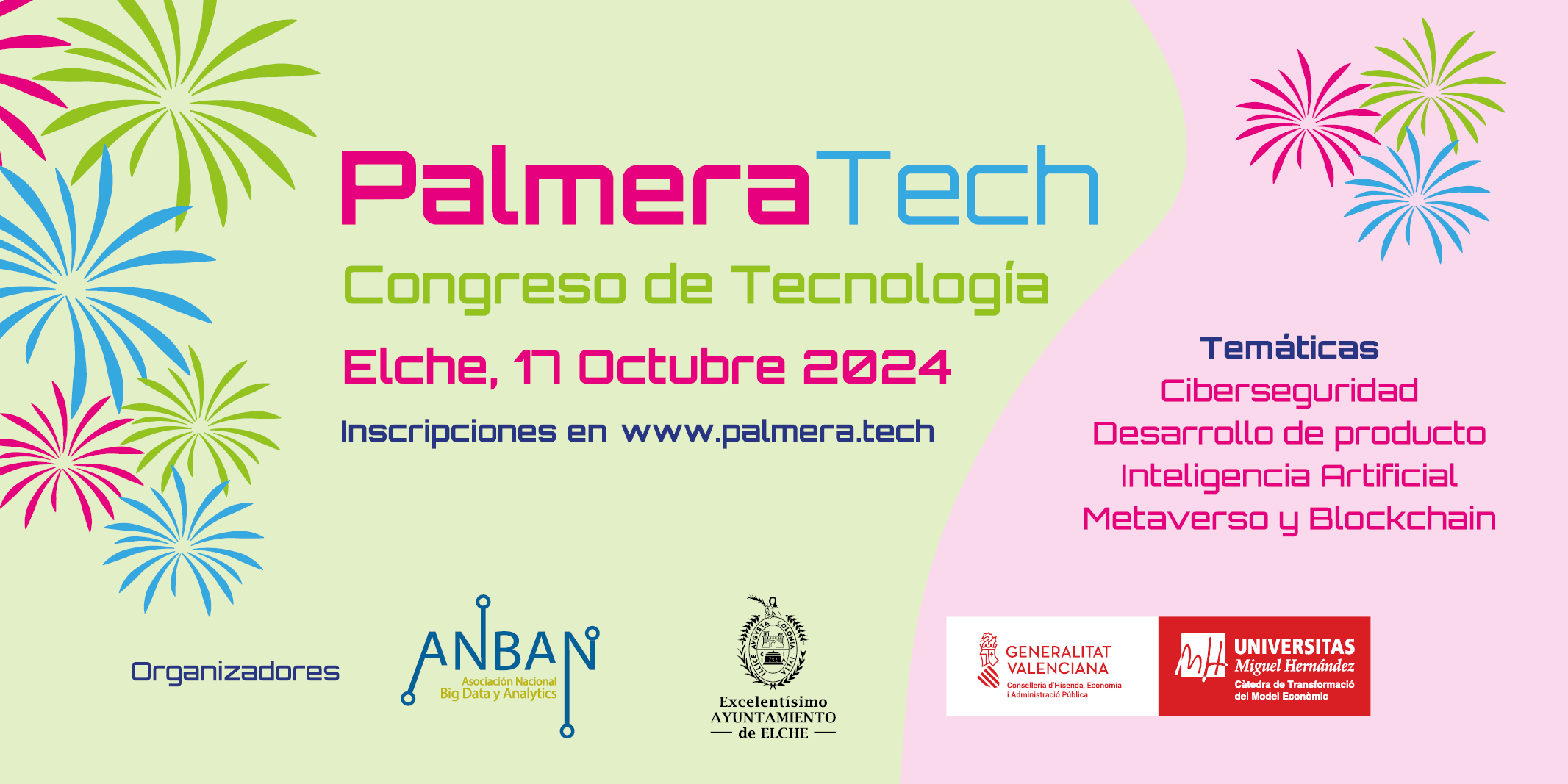 Descubre el I Congreso Palmera Tech en Elche, un evento que reunirá a profesionales y expertos en tecnología digital el 17 de octubre, abordando temas como blockchain, inteligencia artificial y más. ¡Inscríbete y participa en la transformación digital!