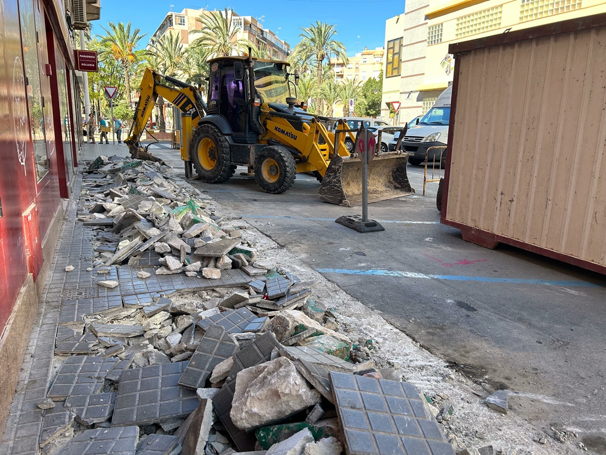 Reforma de la calle José García Ferrández en Carrús