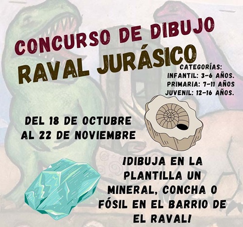 Concurso de dibujo Raval Jurásico