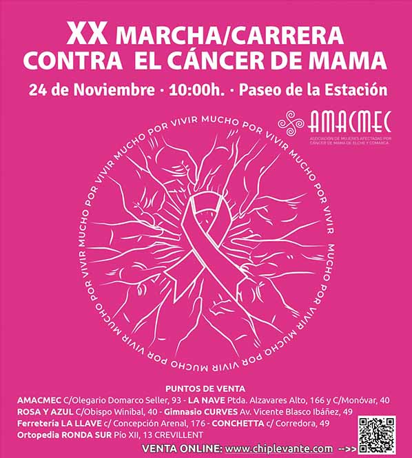 Carrera contra el Cáncer de Mama en Elche 2024