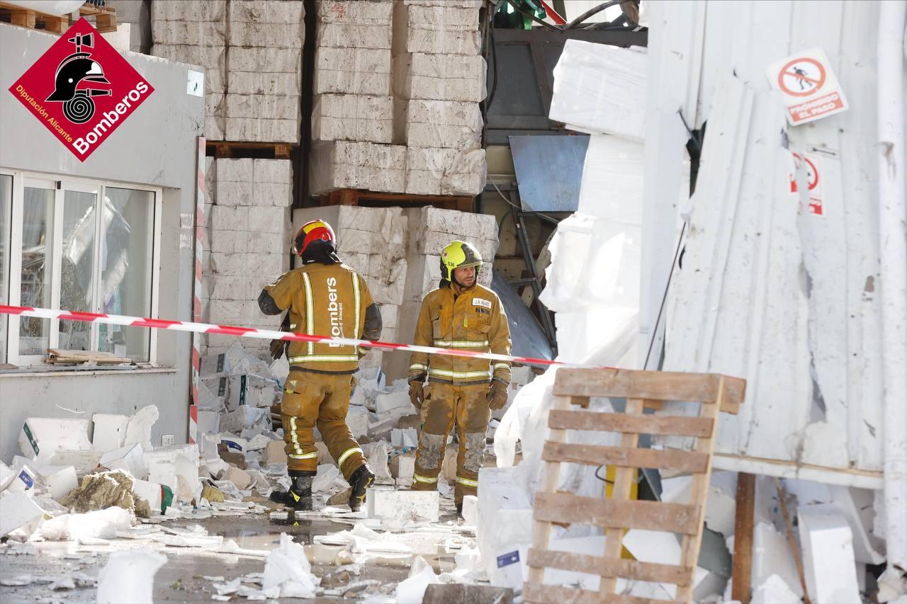 explosión en fábrica de envases en Ibi