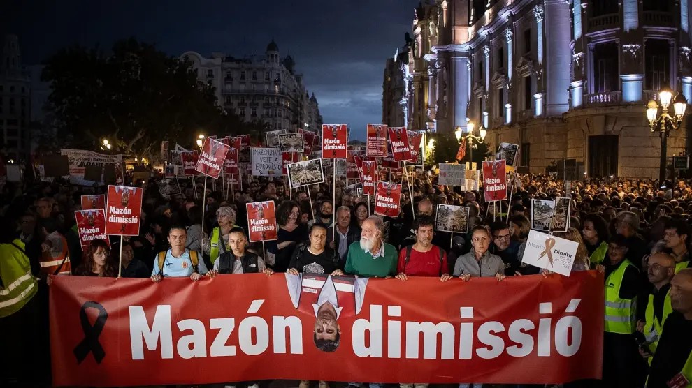 manifestación Carlos Mazón DANA Valencia